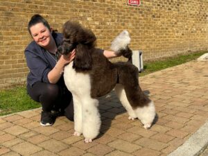 Kendra the Poodle with Christine